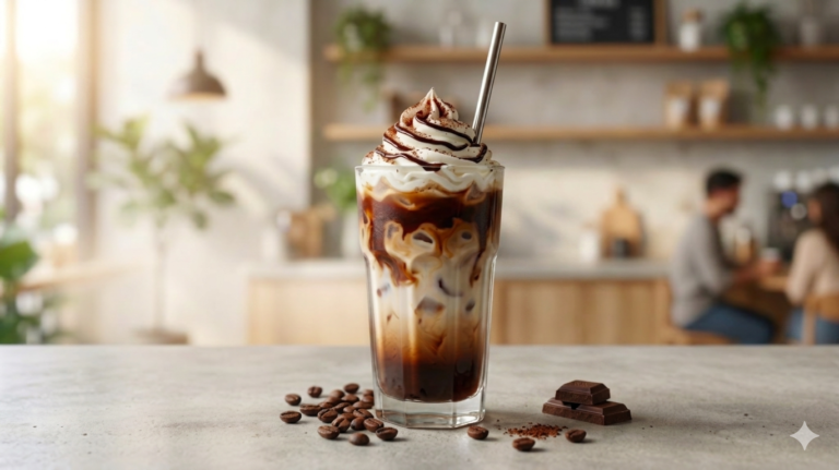 How to make ICED MOCHA with INSTANT COFFEE​ (Quick & Easy)