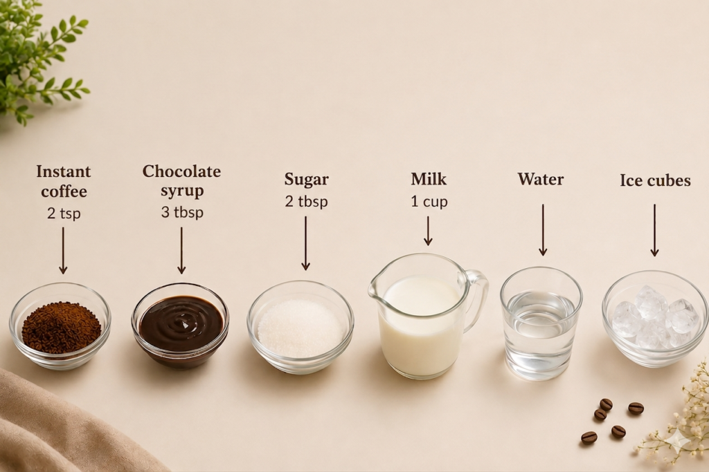 how to make iced mocha with instant coffee
