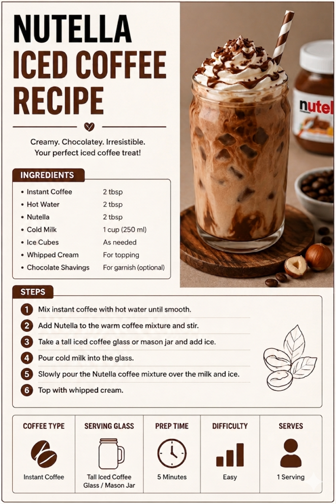 nutella iced coffee recipe
