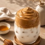 Whipped honey iced coffee