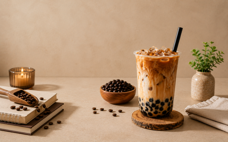 boba iced coffee