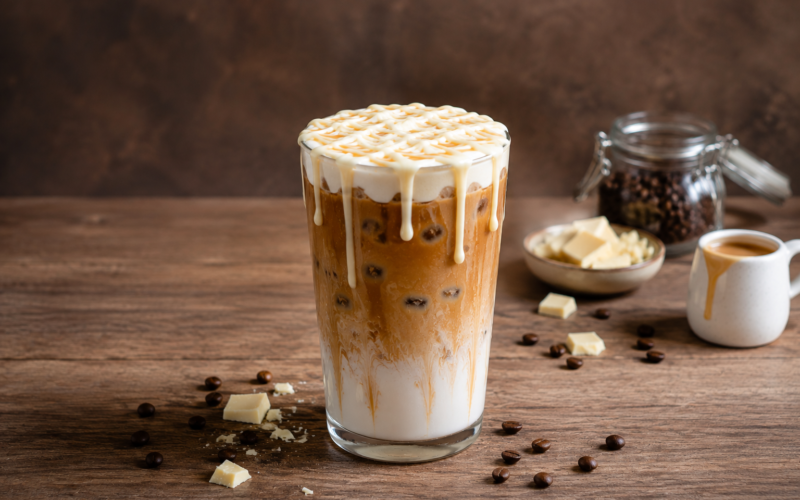 Iced white chocolate mocha