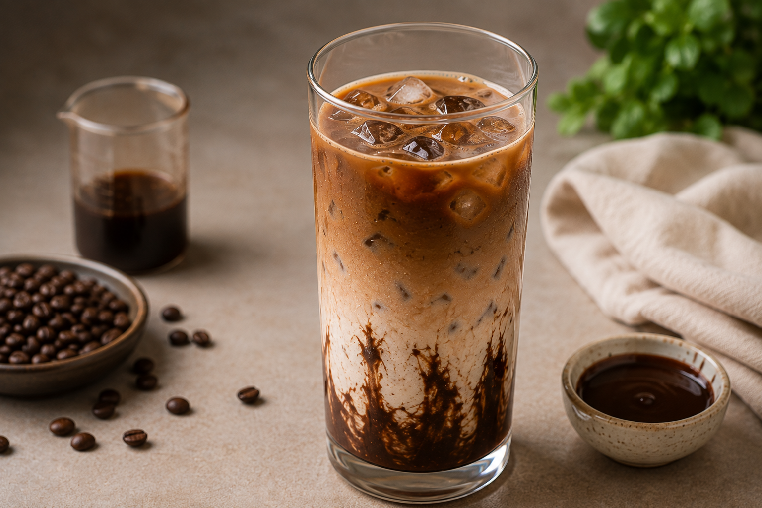 Easy to Make Caramel Mocha Iced Coffee Recipe