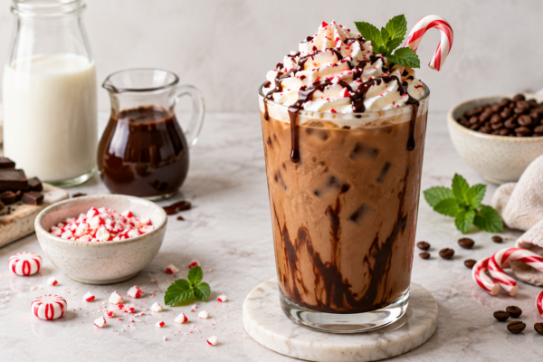 Easy Iced Peppermint Mocha: Starbucks Inspired Recipe
