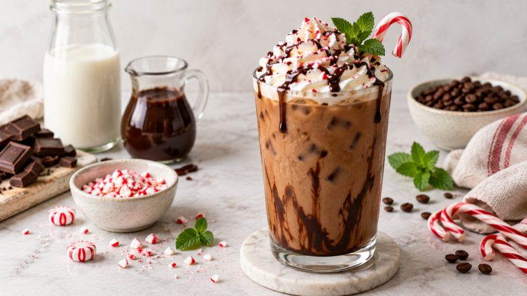 Easy Iced Peppermint Mocha: Starbucks Inspired Recipe