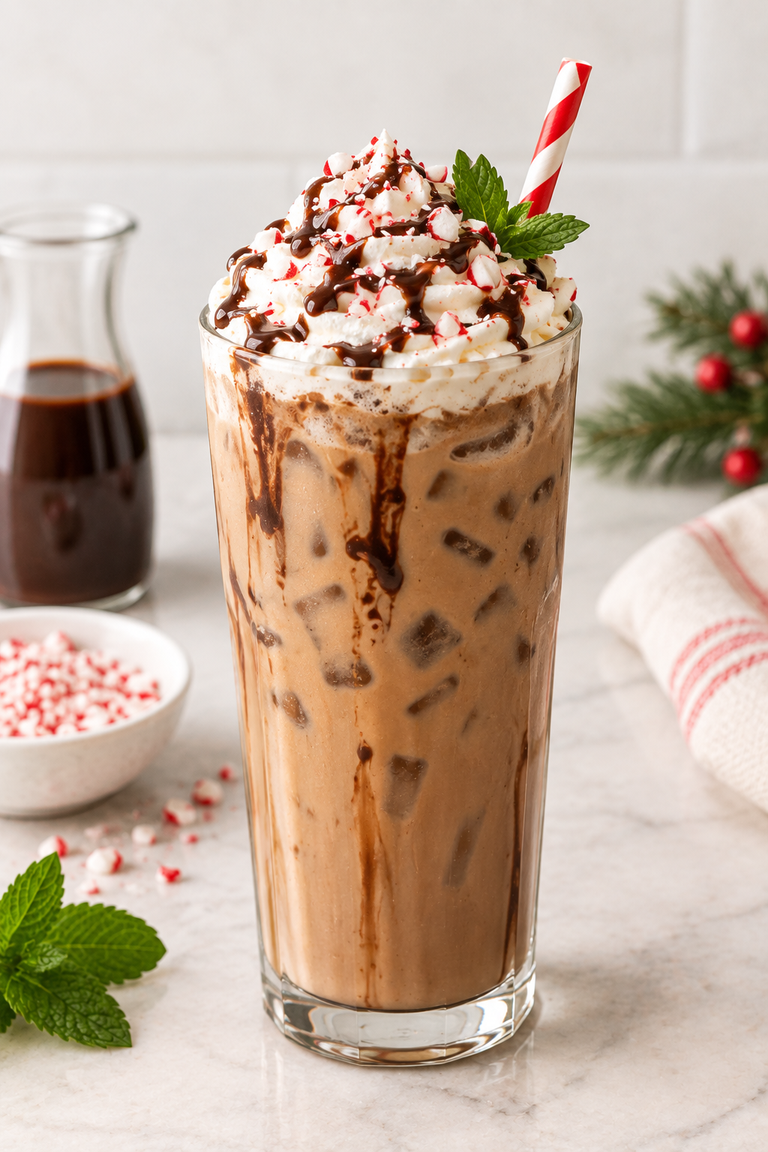 Easy Iced Peppermint Mocha: Starbucks Inspired Recipe