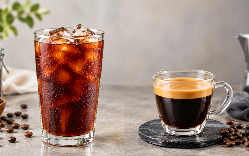 Iced Coffee and Espresso Duo