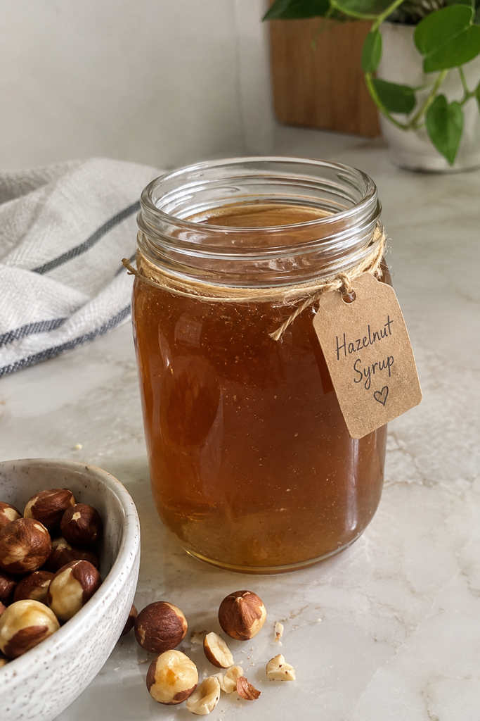 hazelnut syrup at home 
