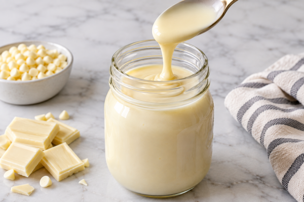 White Chocolate Sauce Recipe for Coffee (Easy & Quick)